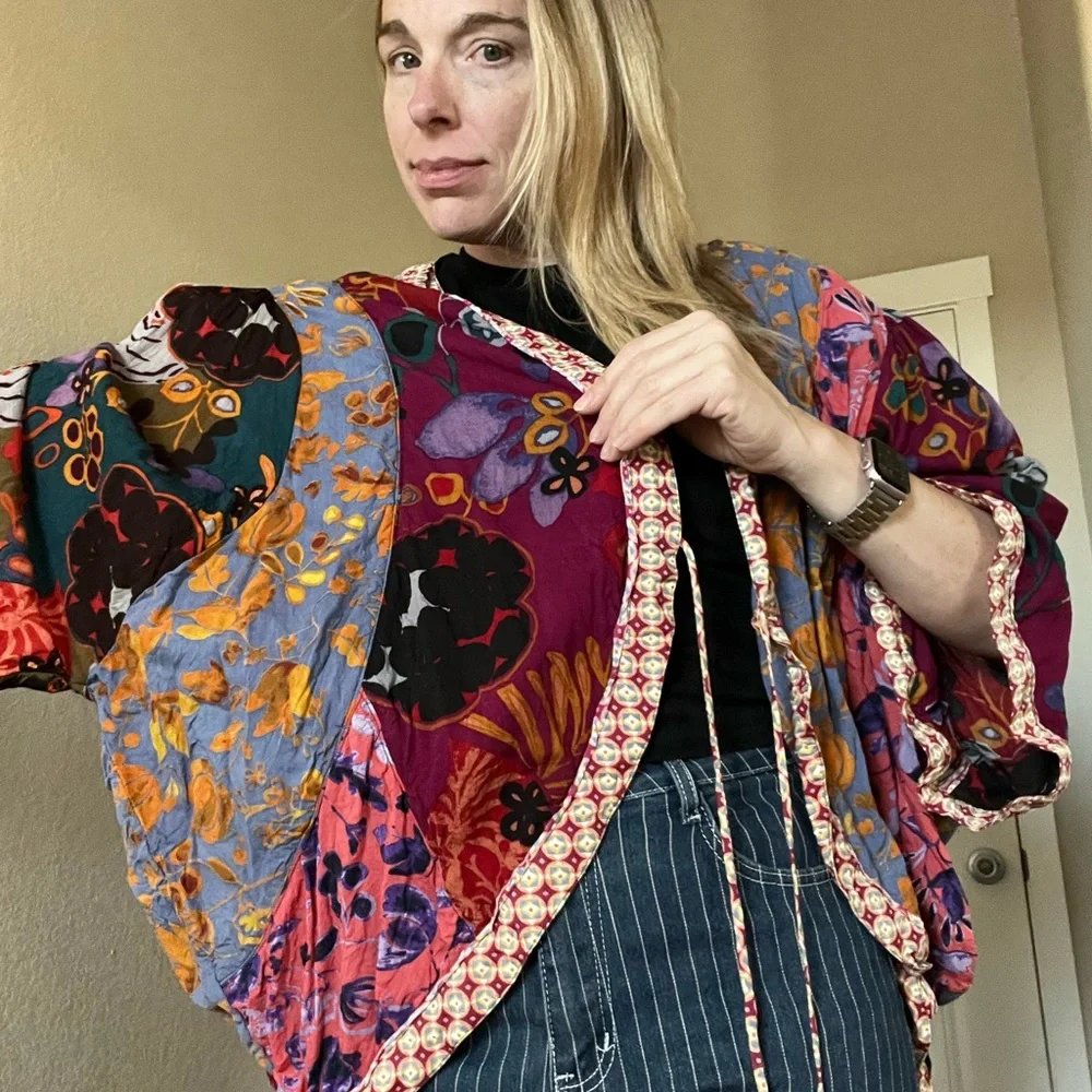 Anthropologie Multicolor Patterned Top - Picture 8 of 8